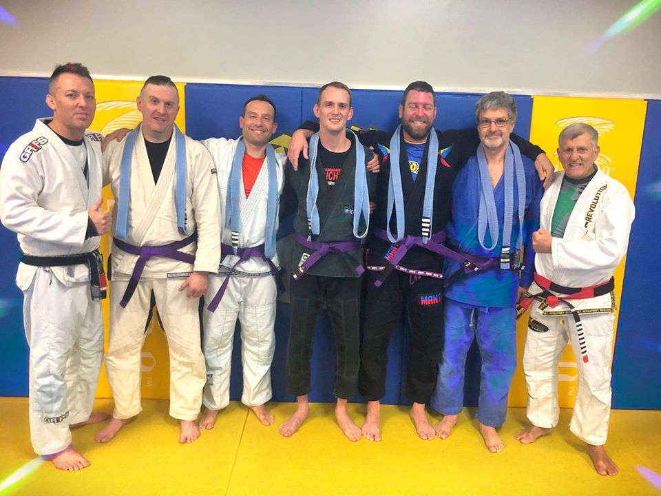 New Purple and Brown Belts at AJJ 3